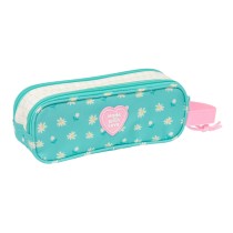 Trousse Fourre-Tout Double Peppa Pig Pretty flowers Jaune Menthe 21 x 8 x 6 cm