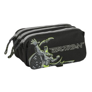 Dreifaches Mehrzweck-Etui Batman Game over Schwarz 21,5 x 10 x 8 cm