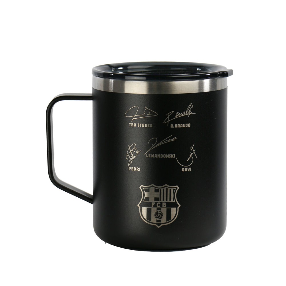 Thermobecher mit Deckel F.C. Barcelona Marineblau Edelstahl