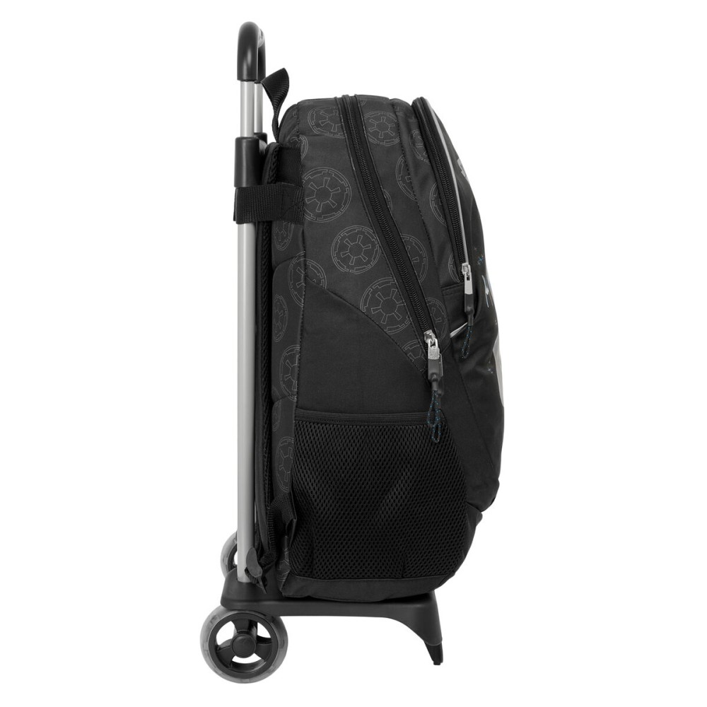 Schulrucksack mit Rädern Star Wars Rebellion Schwarz 32 x 44 x 16 cm