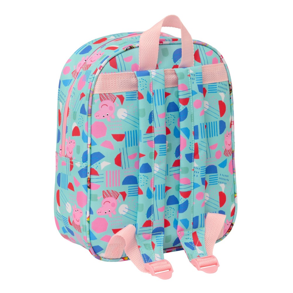 Schulrucksack Peppa Pig grün Rosa 22 x 27 x 10 cm 3D