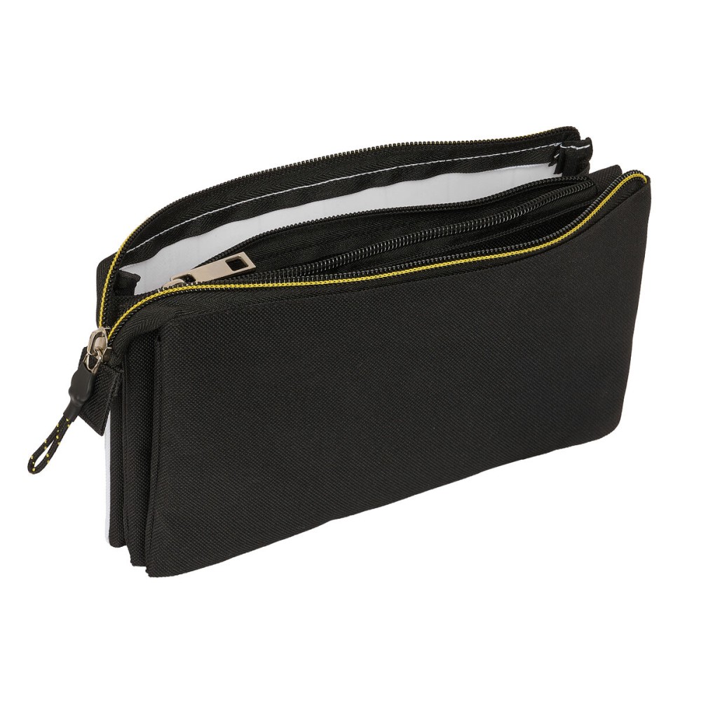 Dreifaches Mehrzweck-Etui Kings League PÍo Weiß Schwarz 22 x 12 x 3 cm