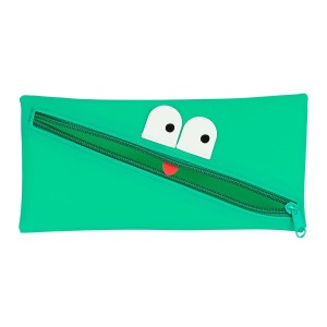 Trousse d'écolier Safta Visage 22 x 11 x 1 cm Vert