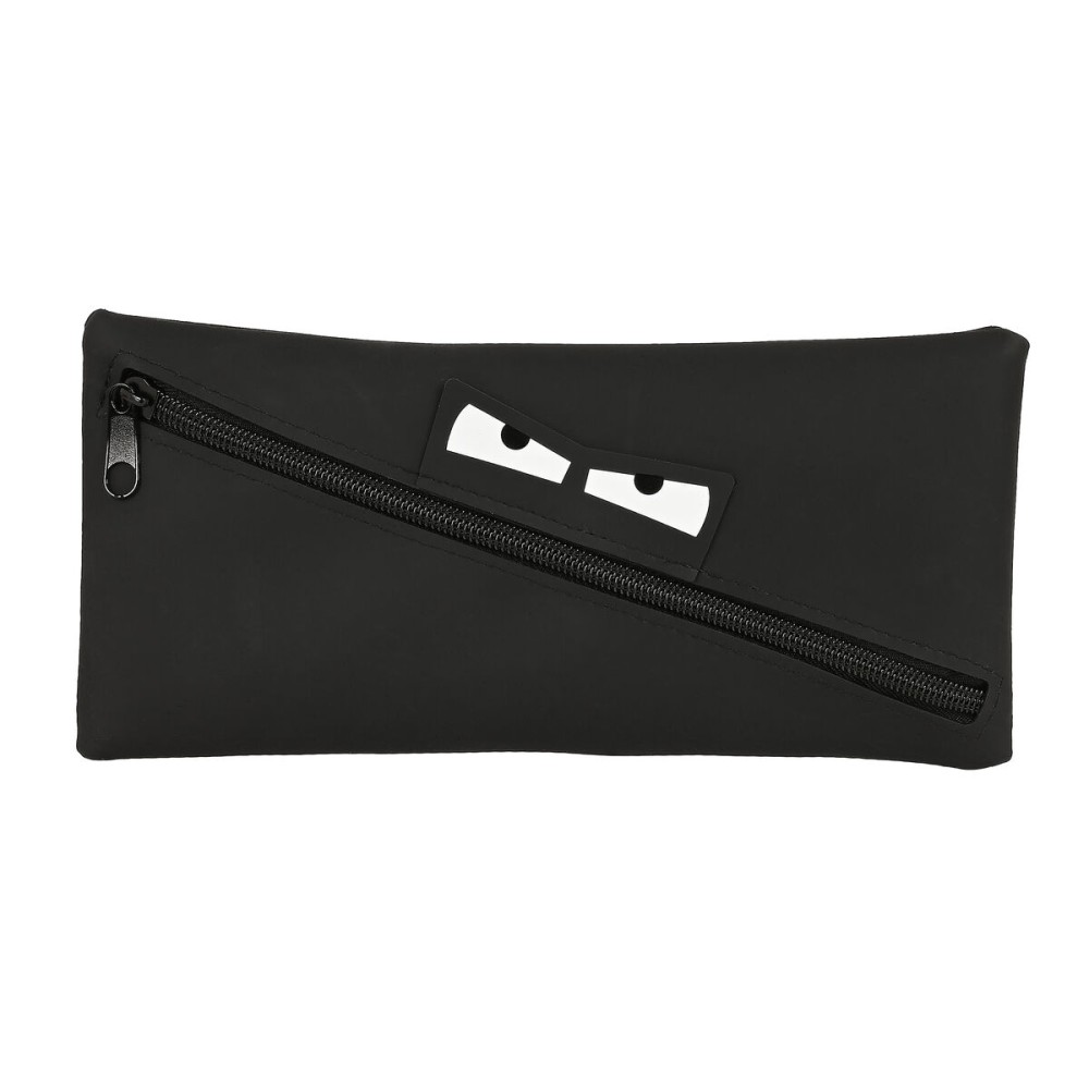 Trousse d'écolier Safta Visage 22 x 11 x 1 cm Noir