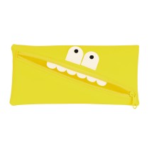 School Case Safta Face 22 x 11 x 1 cm Yellow