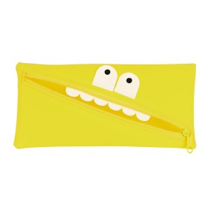 School Case Safta Face 22 x 11 x 1 cm Yellow