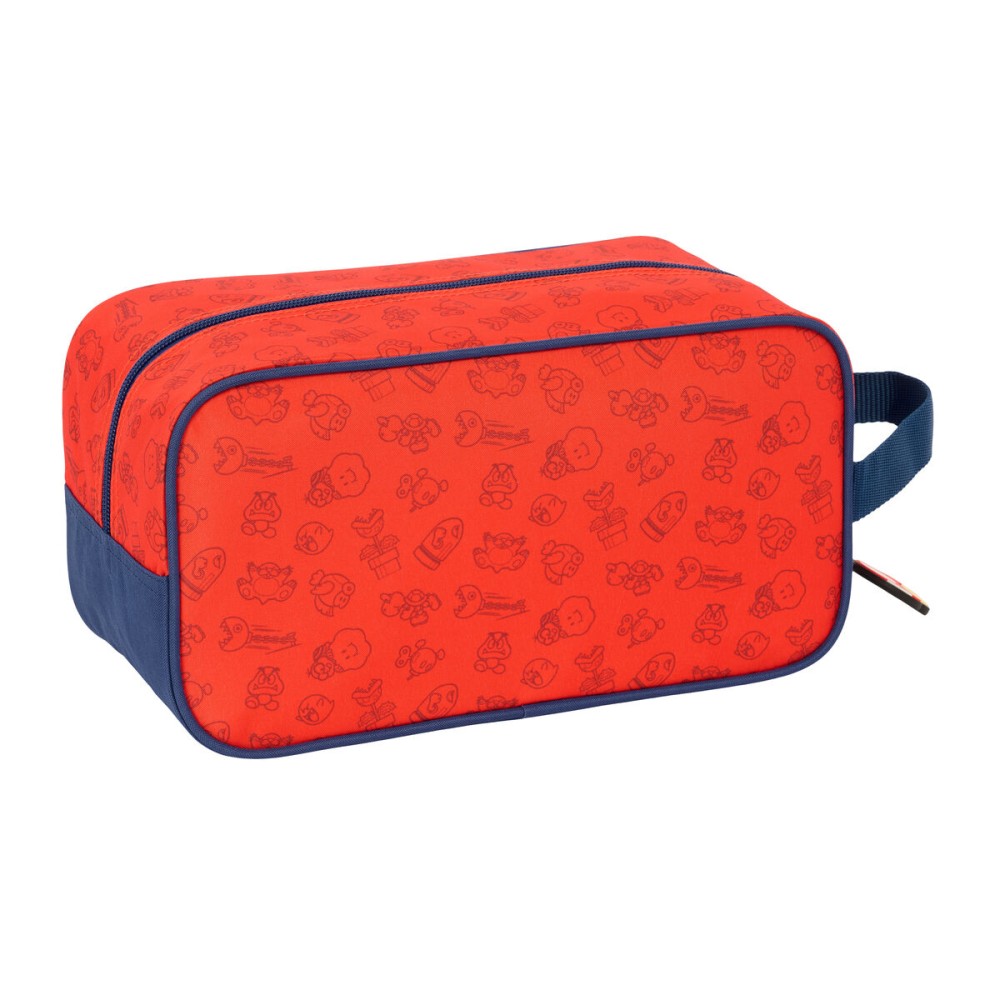 Schuhtasche für die Reise Super Mario Trick Rot Dunkelblau 29 x 15 x 14 cm