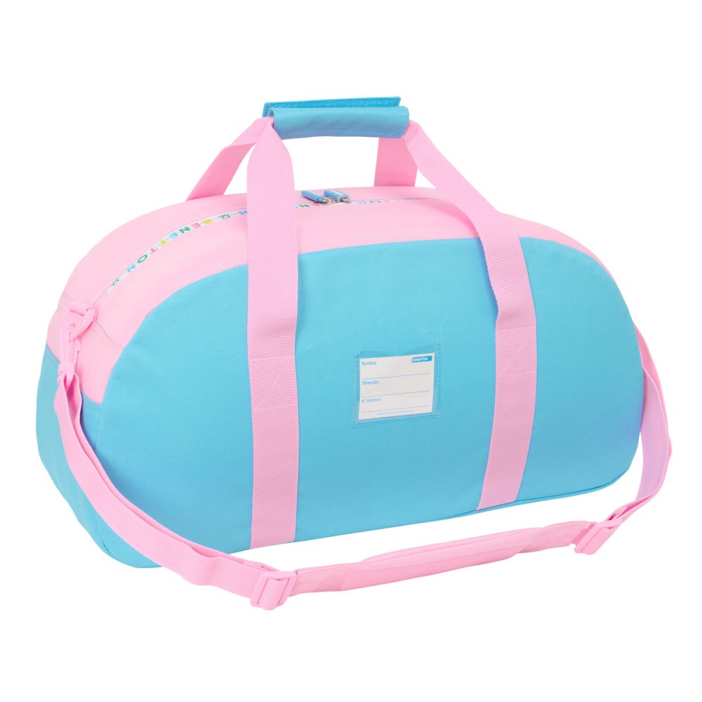Sporttasche Benetton Unique Rosa türkis 50 x 26 x 20 cm