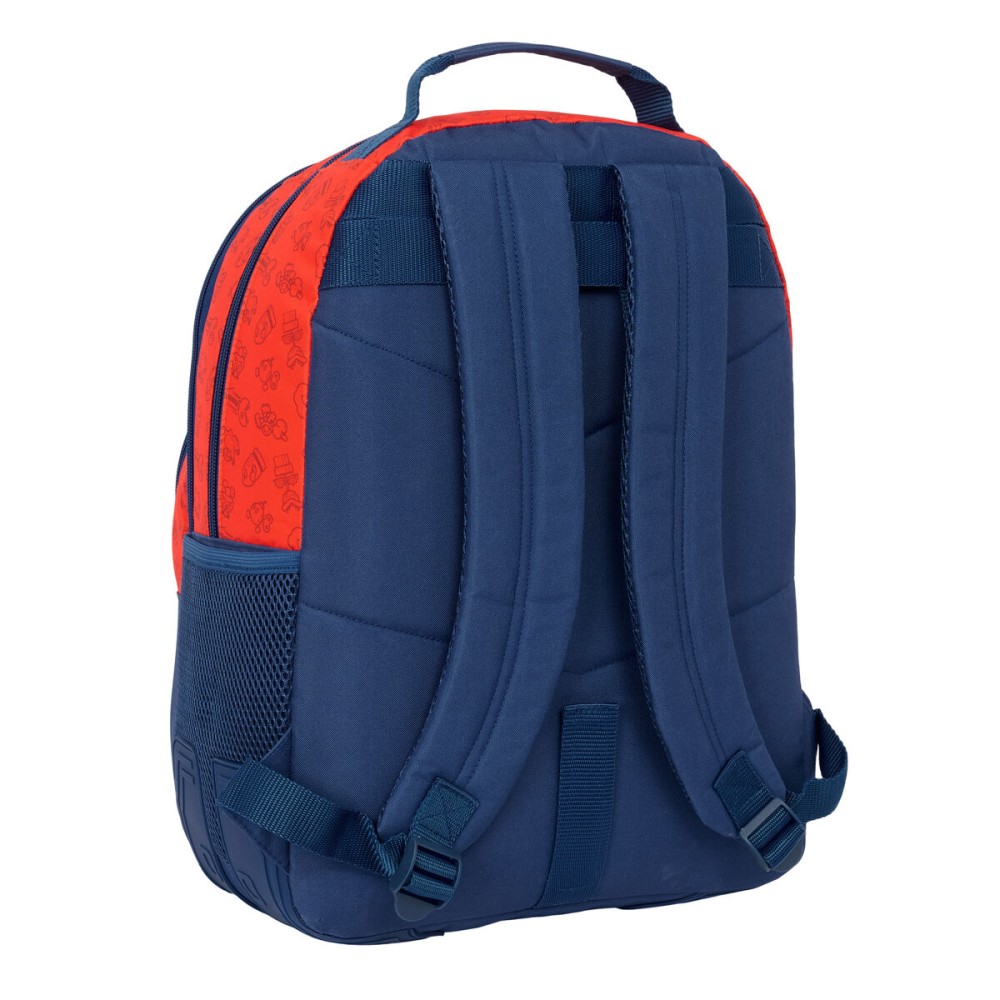 Cartable Super Mario Trick Rouge Bleu foncé 32 x 42 x 15 cm