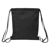 Sac à dos serré par des ficelles Kappa Dark Noir 35 x 40 x 1 cm