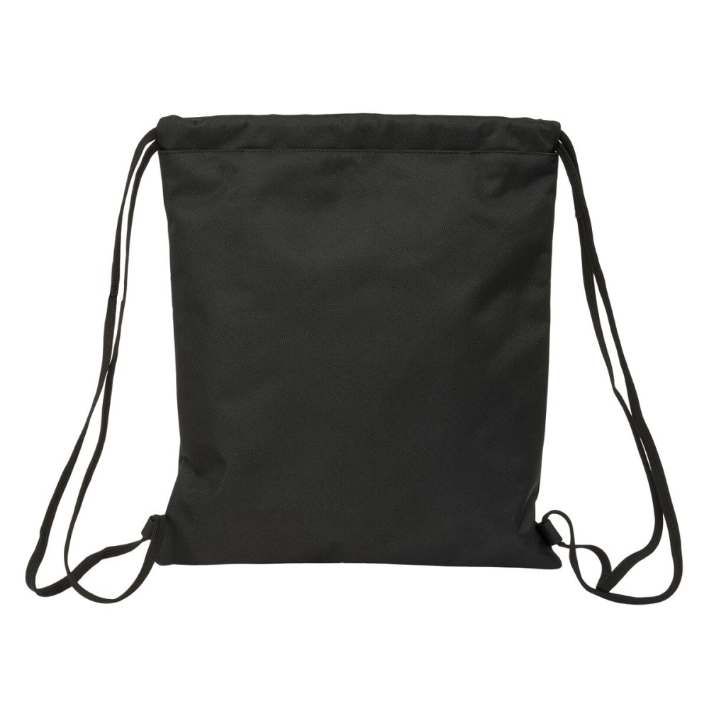 Backpack with Strings Kappa Dark Black 35 x 40 x 1 cm
