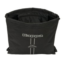 Sac à dos serré par des ficelles Kappa Dark Noir 35 x 40 x 1 cm