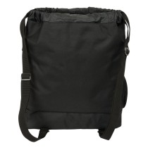 Sac à dos serré par des ficelles Kappa Dark Noir 35 x 40 x 1 cm