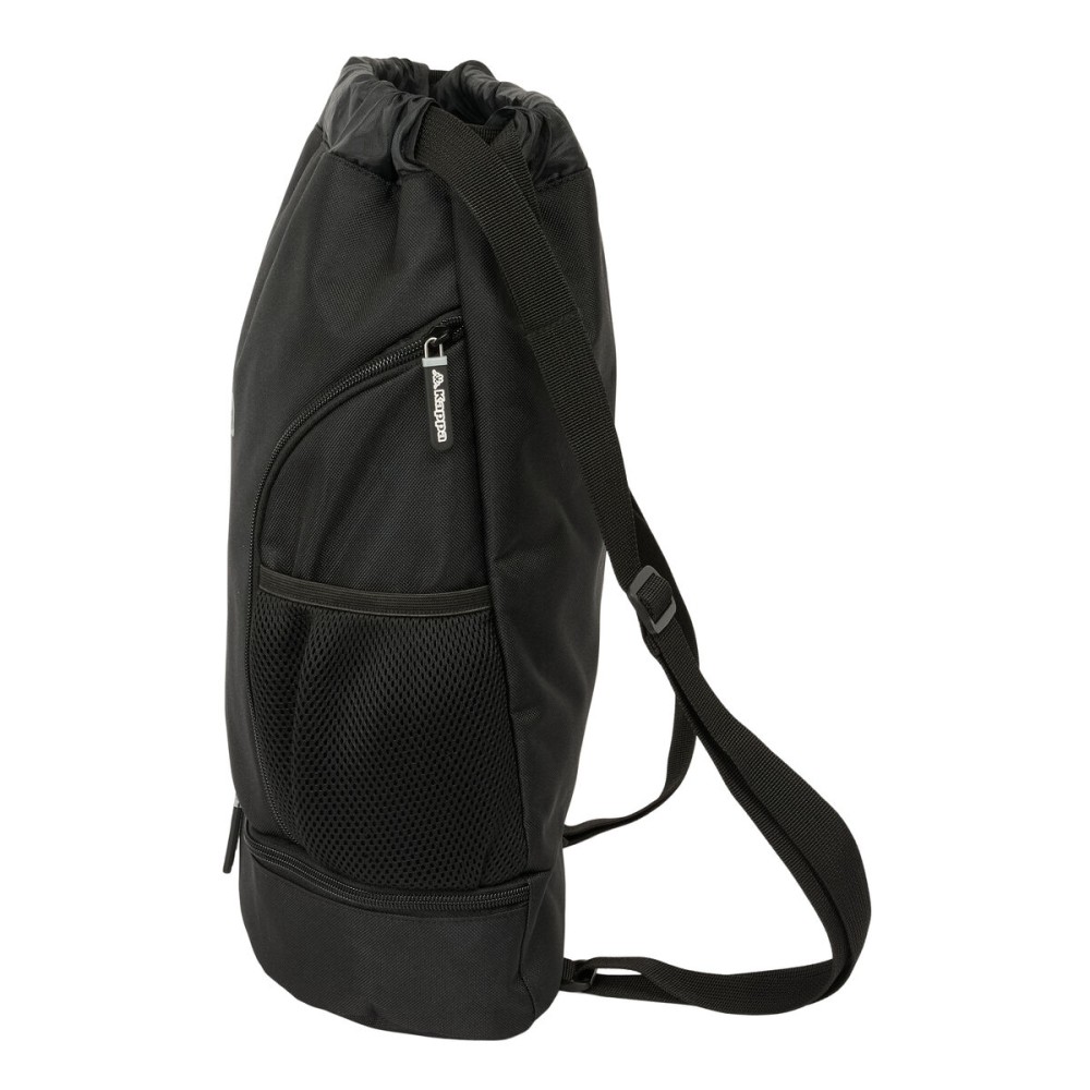 Sac à dos serré par des ficelles Kappa Dark Noir 35 x 40 x 1 cm