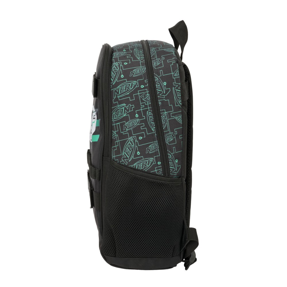 School Bag Nerf Game Black 31 x 44 x 17 cm