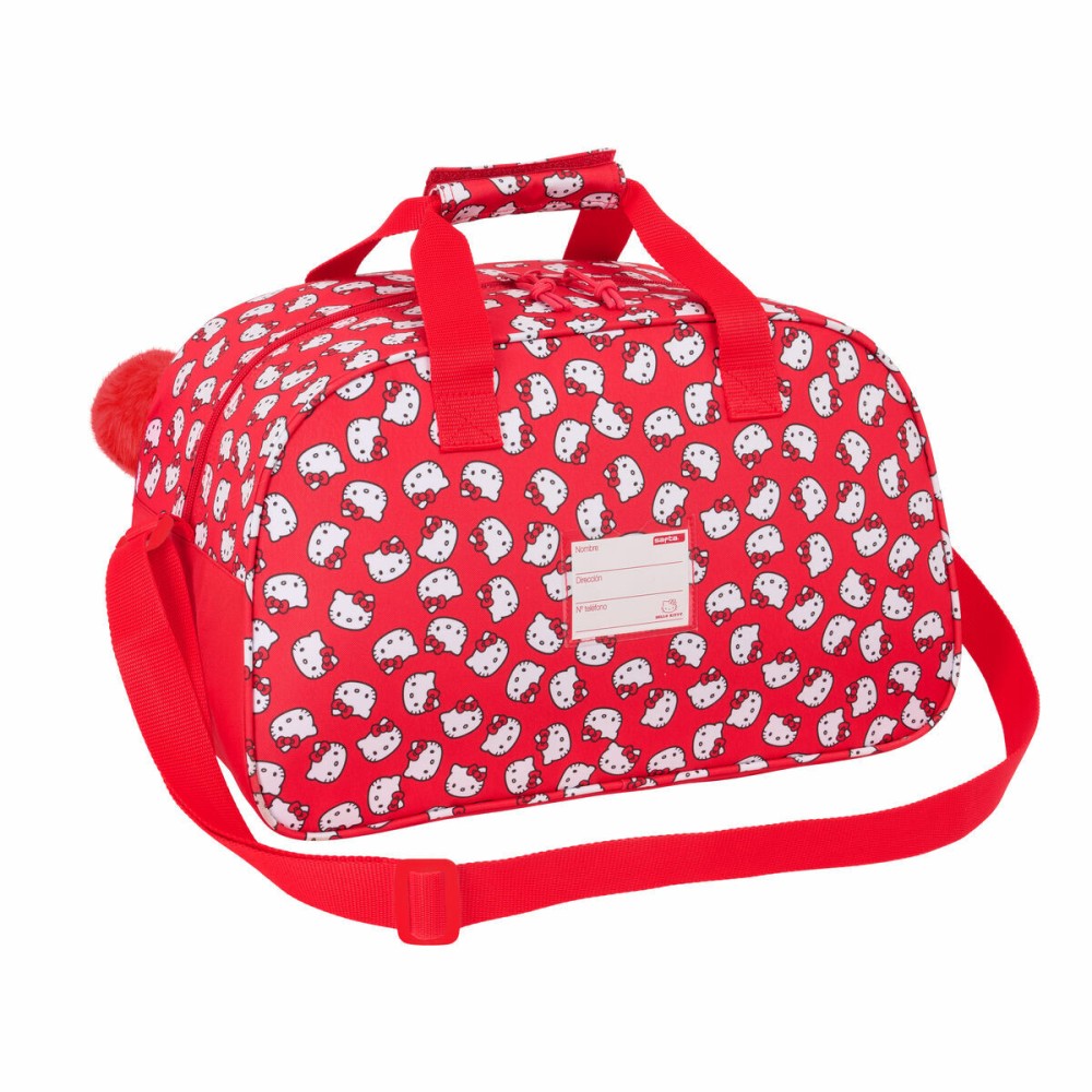 Sports bag Hello Kitty Iconic White Red 40 x 24 x 23 cm