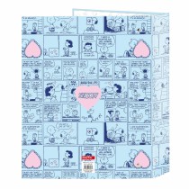 Reliure à anneaux Snoopy Love Bleu A4 27 x 33 x 6 cm