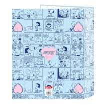 Ring binder Snoopy Love Blue A4 27 x 33 x 6 cm