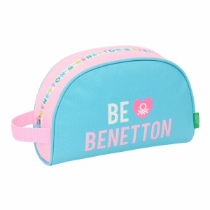 Reise-Toilettentasche Benetton Unique Rosa türkis 28 x 18 x 10 cm