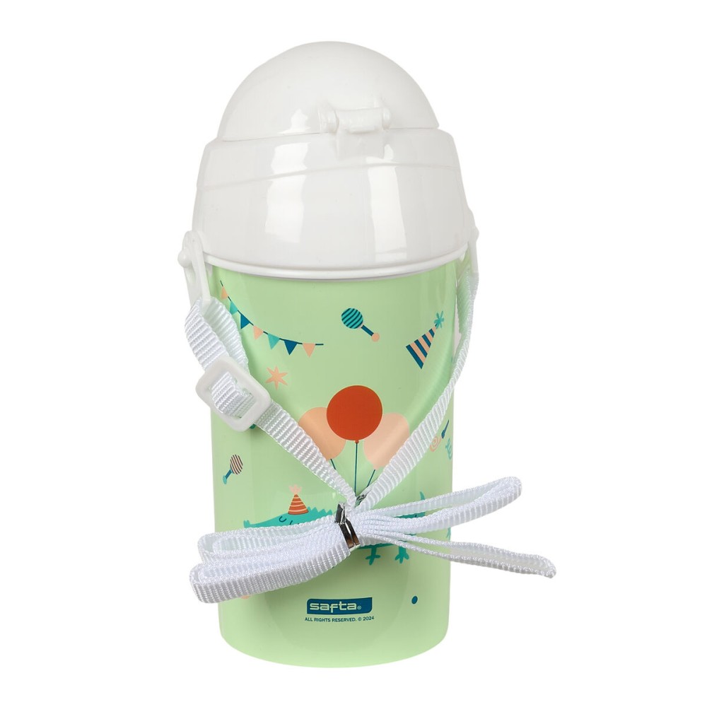 Water bottle Safta Fiesta Green PVC 500 ml