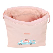 Sac à dos serré par des ficelles Safta Jirafa Corail 26 x 34 x 1 cm