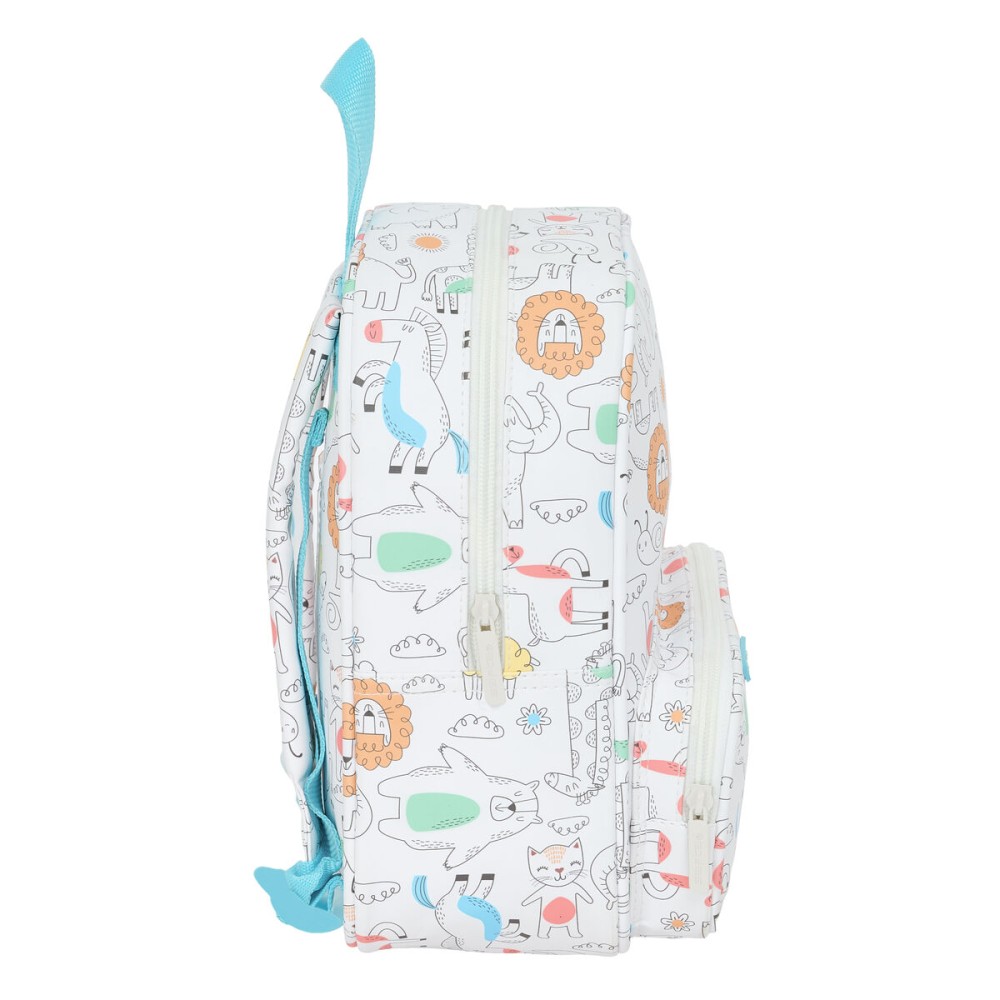 Cartable Safta Zoo Beige 22 x 27 x 10 cm