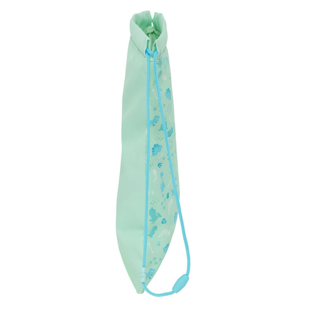 Sac à dos serré par des ficelles Safta Dino Vert 26 x 34 x 1 cm