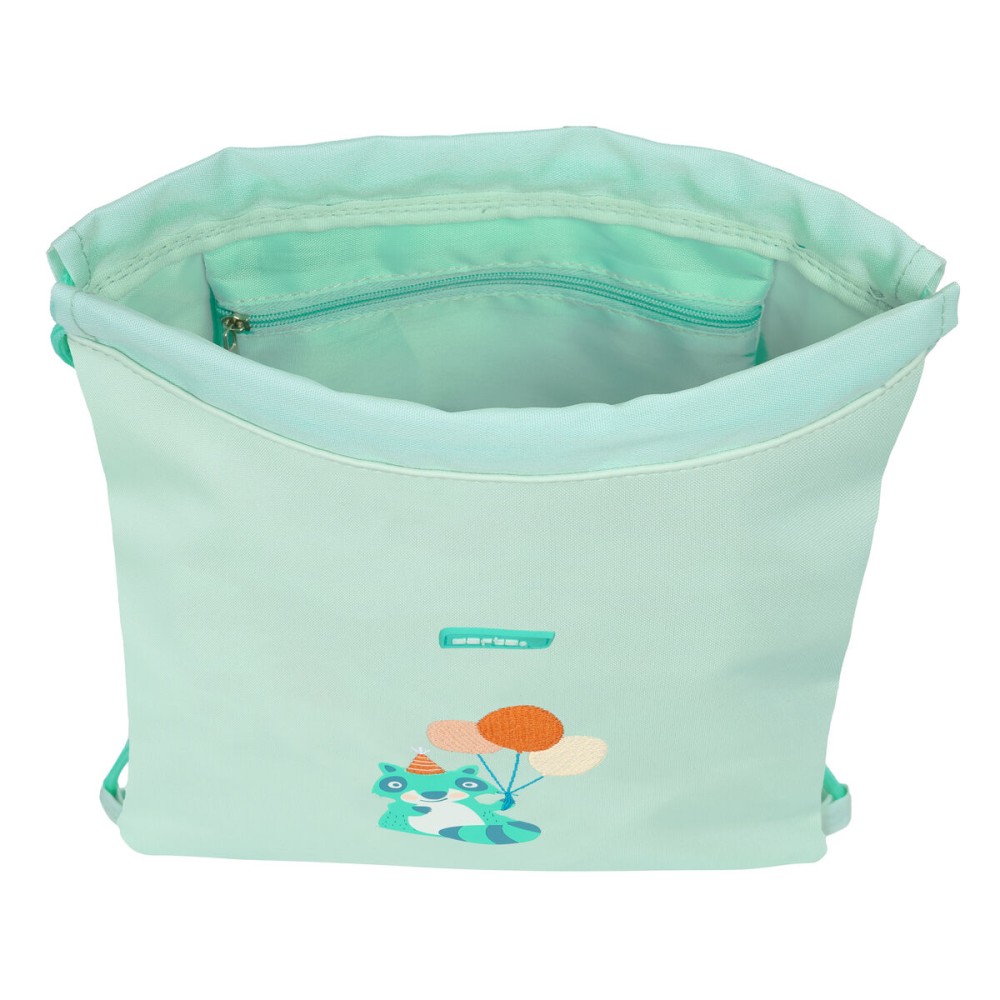 Backpack with Strings Safta Fiesta Green 26 x 34 x 1 cm
