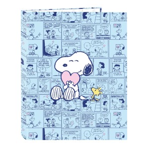 Ring binder Snoopy Love Blue A4 26.5 x 33 x 4 cm