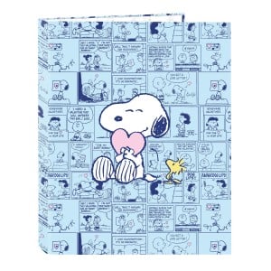 Ringbuch Snoopy Love Blau A4 26.5 x 33 x 4 cm