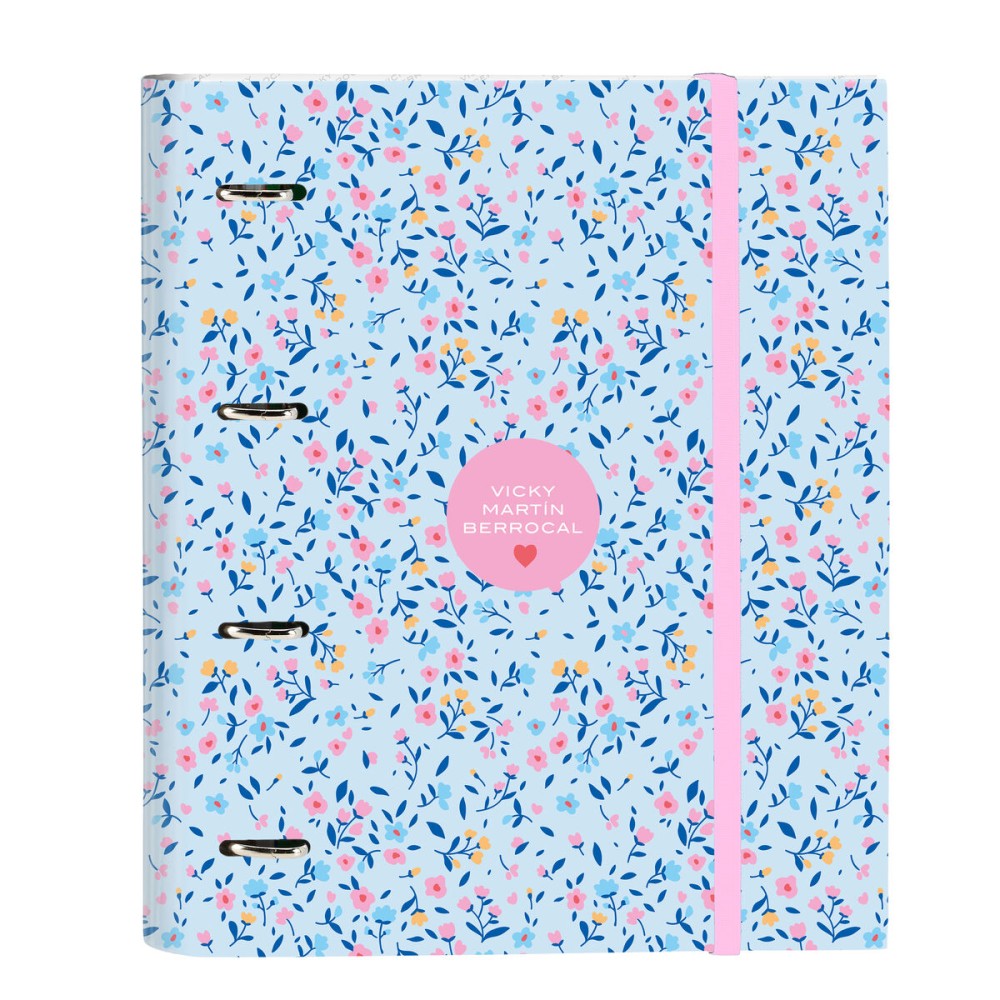 Ring binder Vicky Martín Berrocal Paraíso Blue Pink 27 x 32 x 3.5 cm