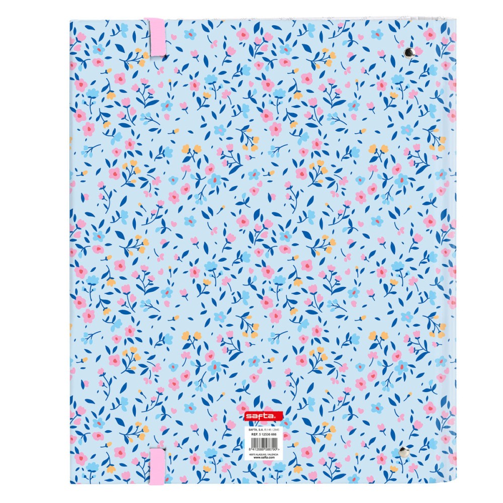Ring binder Vicky Martín Berrocal Paraíso Blue Pink 27 x 32 x 3.5 cm