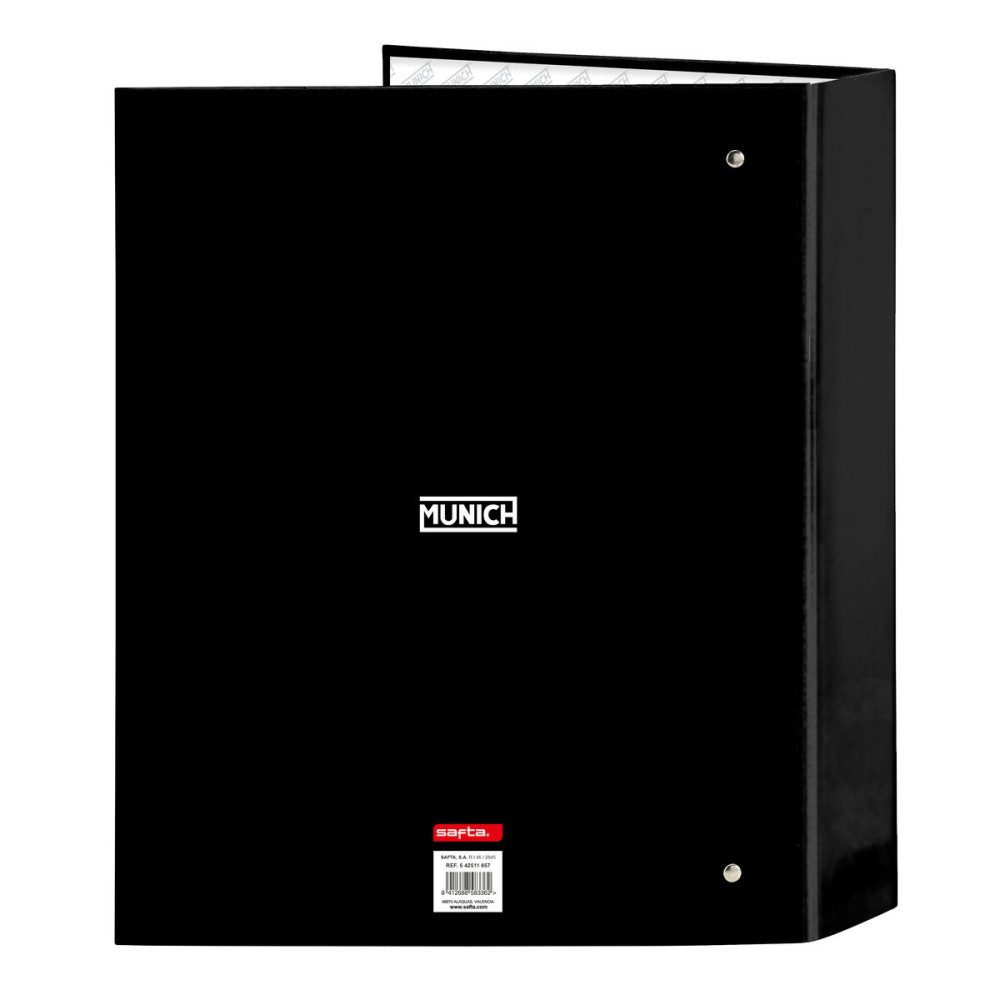 Ring binder Munich Lagoon Black A4 27 x 33 x 6 cm
