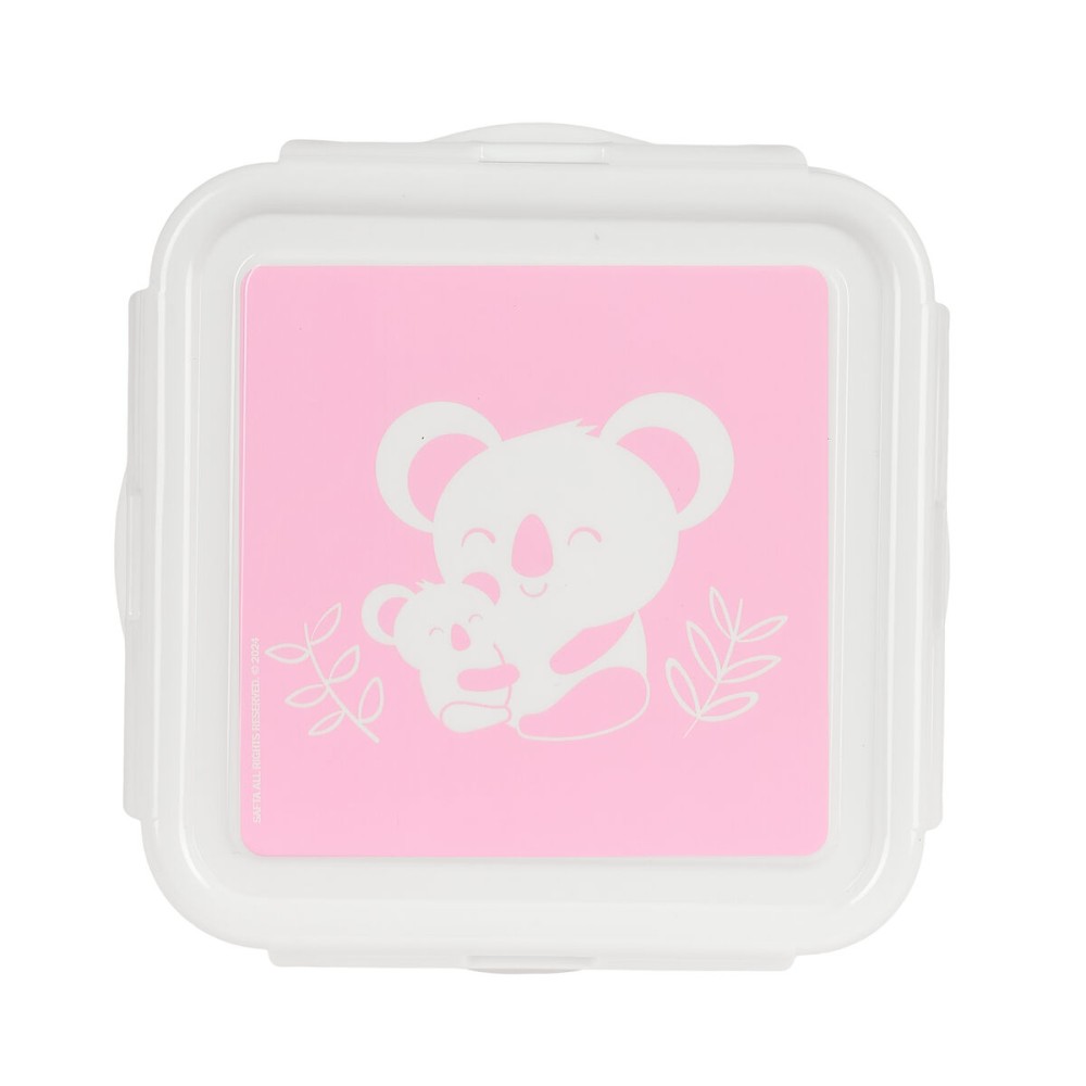 Lunch box Safta Koala Pink 13 x 7.5 x 13 cm