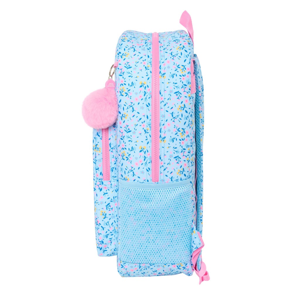 School Bag Vicky Martín Berrocal Paraíso Blue Pink 30 x 46 x 14 cm