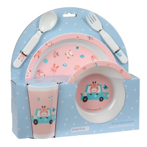 Children's dish set Safta Jirafa Polyester 26 x 26 x 9 cm