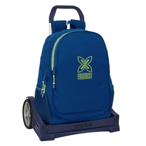 Schulrucksack mit Rädern Munich North Marineblau 32 x 44 x 16 cm