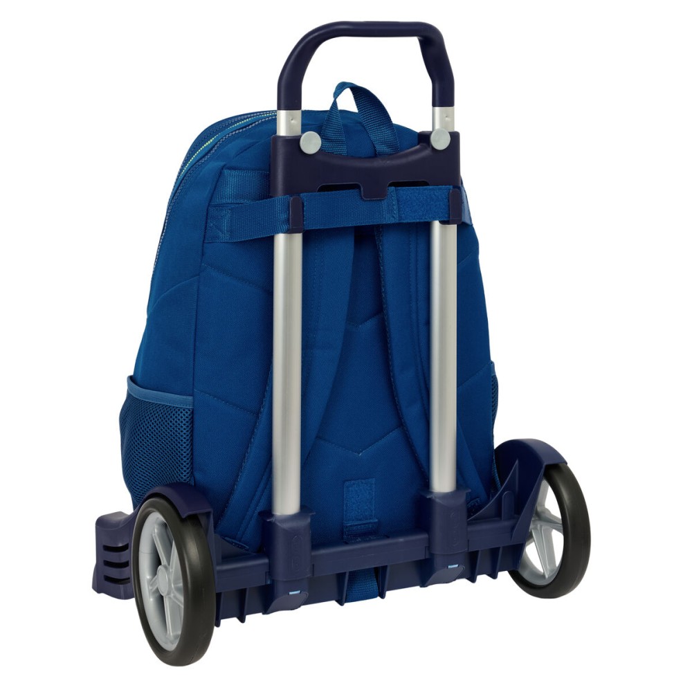 Schulrucksack mit Rädern Munich North Marineblau 32 x 44 x 16 cm