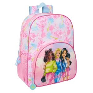 School Bag Barbie Painterly Pink Sky blue 33 x 42 x 14 cm