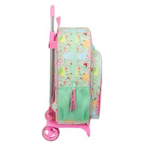 School Bag Disney Princess Bloom Green Pink 33 x 42 x 14 cm
