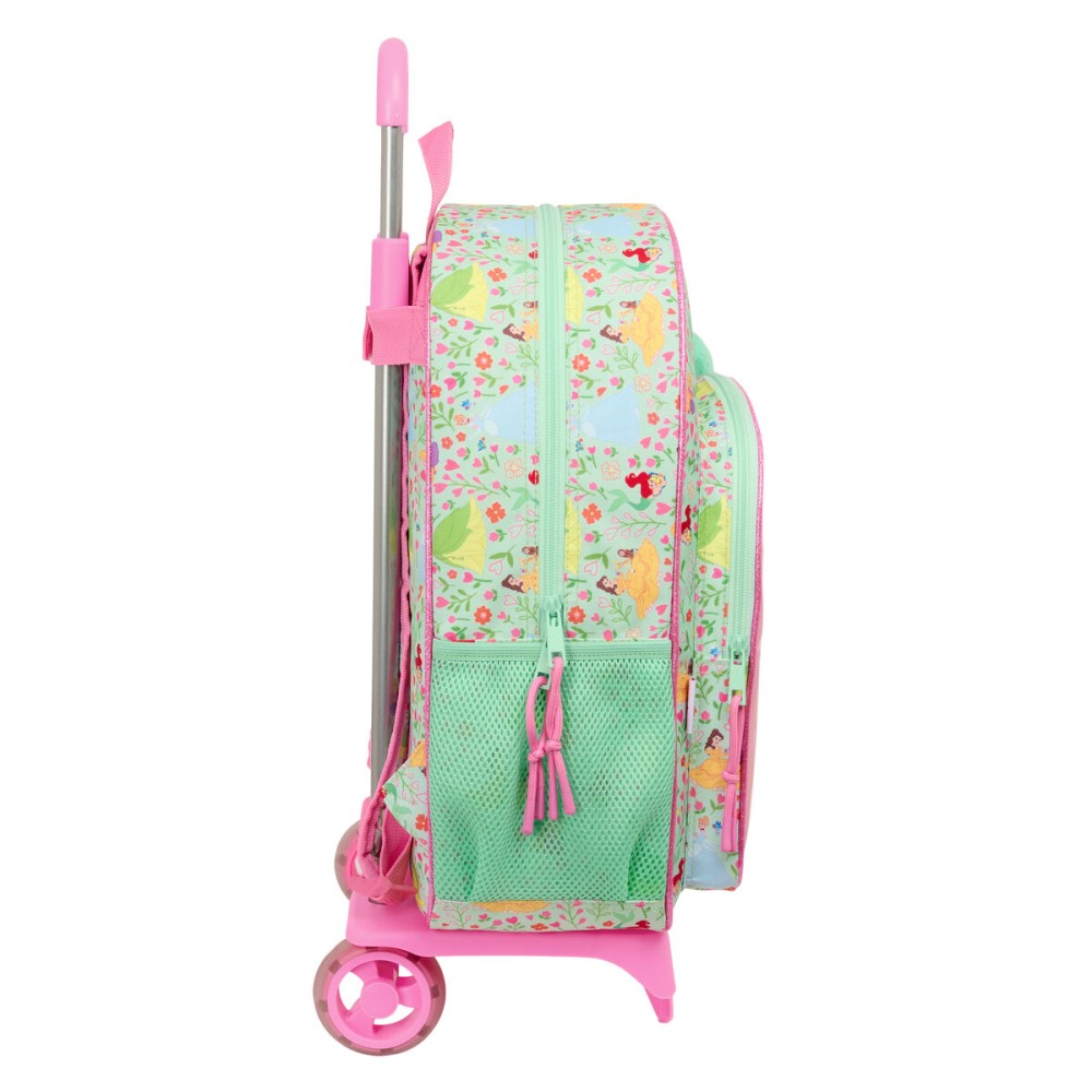 Cartable Disney Princess Bloom Vert Rose 33 x 42 x 14 cm