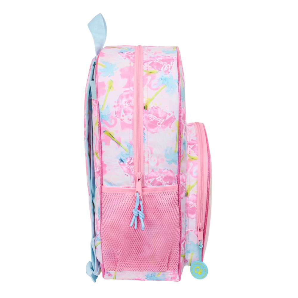 Cartable Barbie Painterly Rose Bleu ciel 33 x 42 x 14 cm