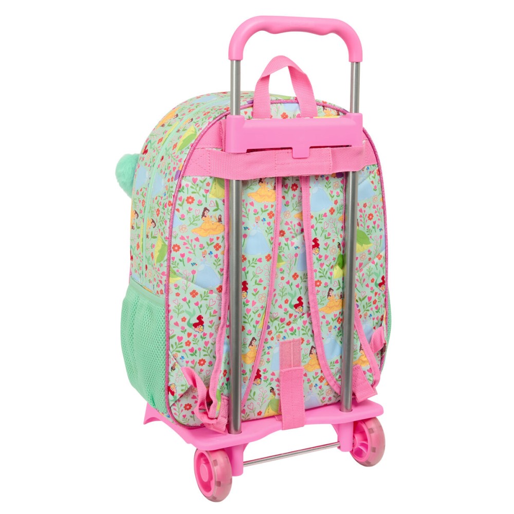 School Bag Disney Princess Bloom Green Pink 33 x 42 x 14 cm