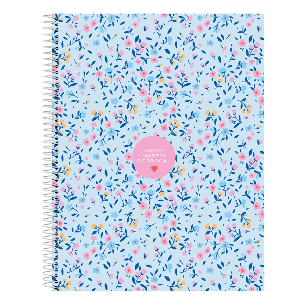 Notebook Vicky Martín Berrocal Paraíso Blue Pink A4 120 Sheets