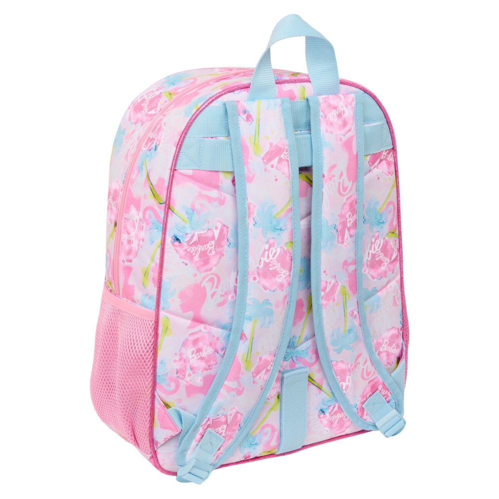 School Bag Barbie Painterly Pink Sky blue 33 x 42 x 14 cm