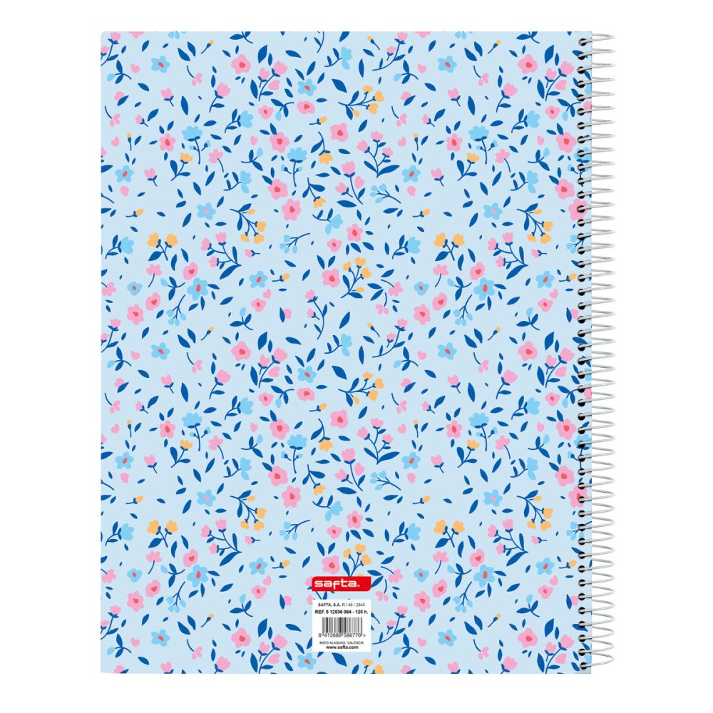 Notebook Vicky Martín Berrocal Paraíso Blue Pink A4 120 Sheets
