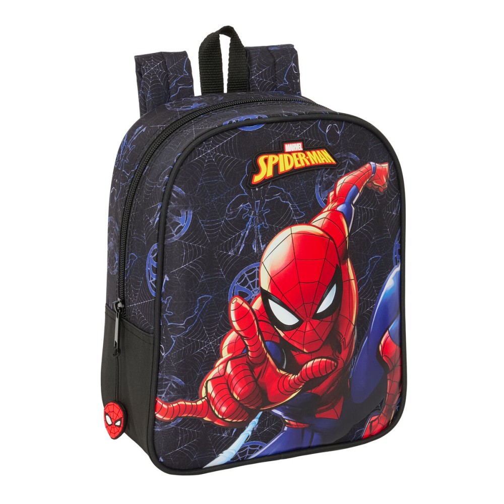 Schulrucksack Spider-Man Attack Schwarz 22 x 27 x 10 cm