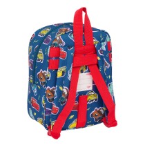 School Bag Cars Racing Navy Blue 22 x 27 x 10 cm