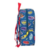 School Bag Cars Racing Navy Blue 22 x 27 x 10 cm