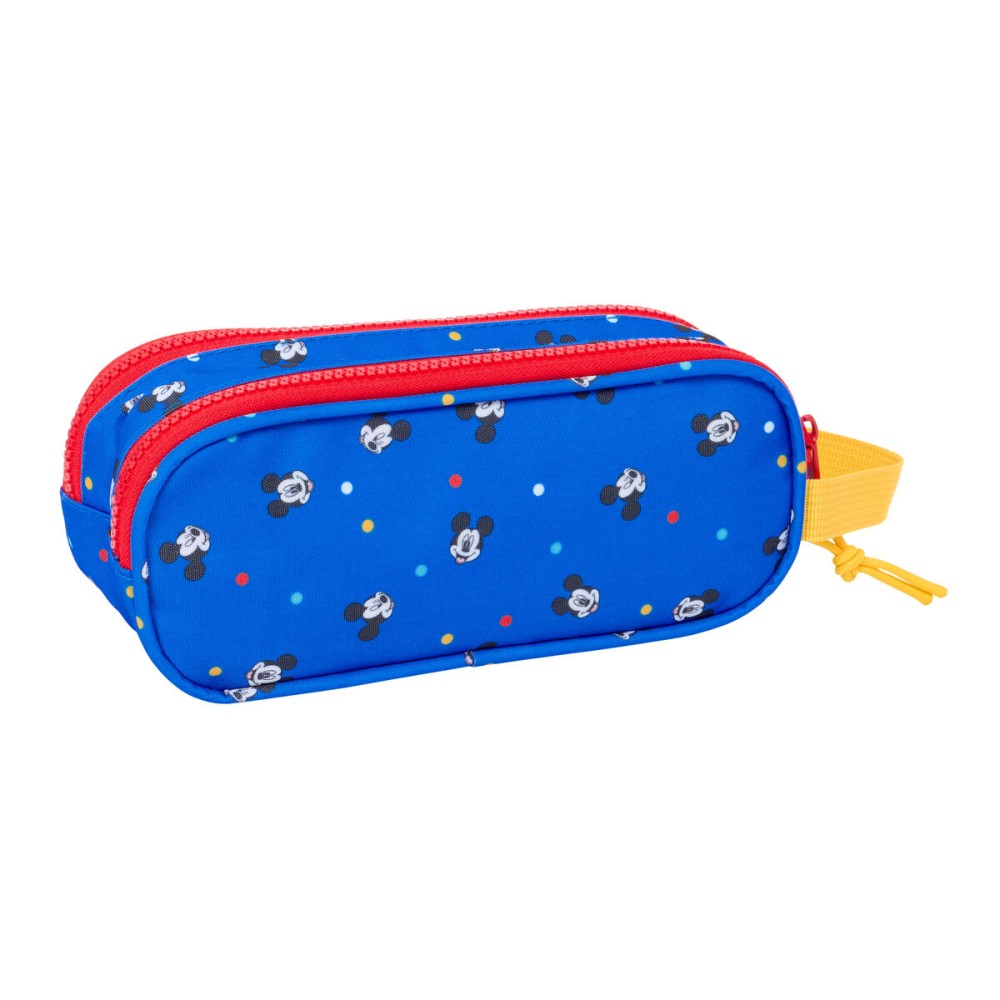 Zweifaches Mehrzweck-Etui Mickey Mouse Clubhouse Good day Blau 21 x 8 x 6 cm